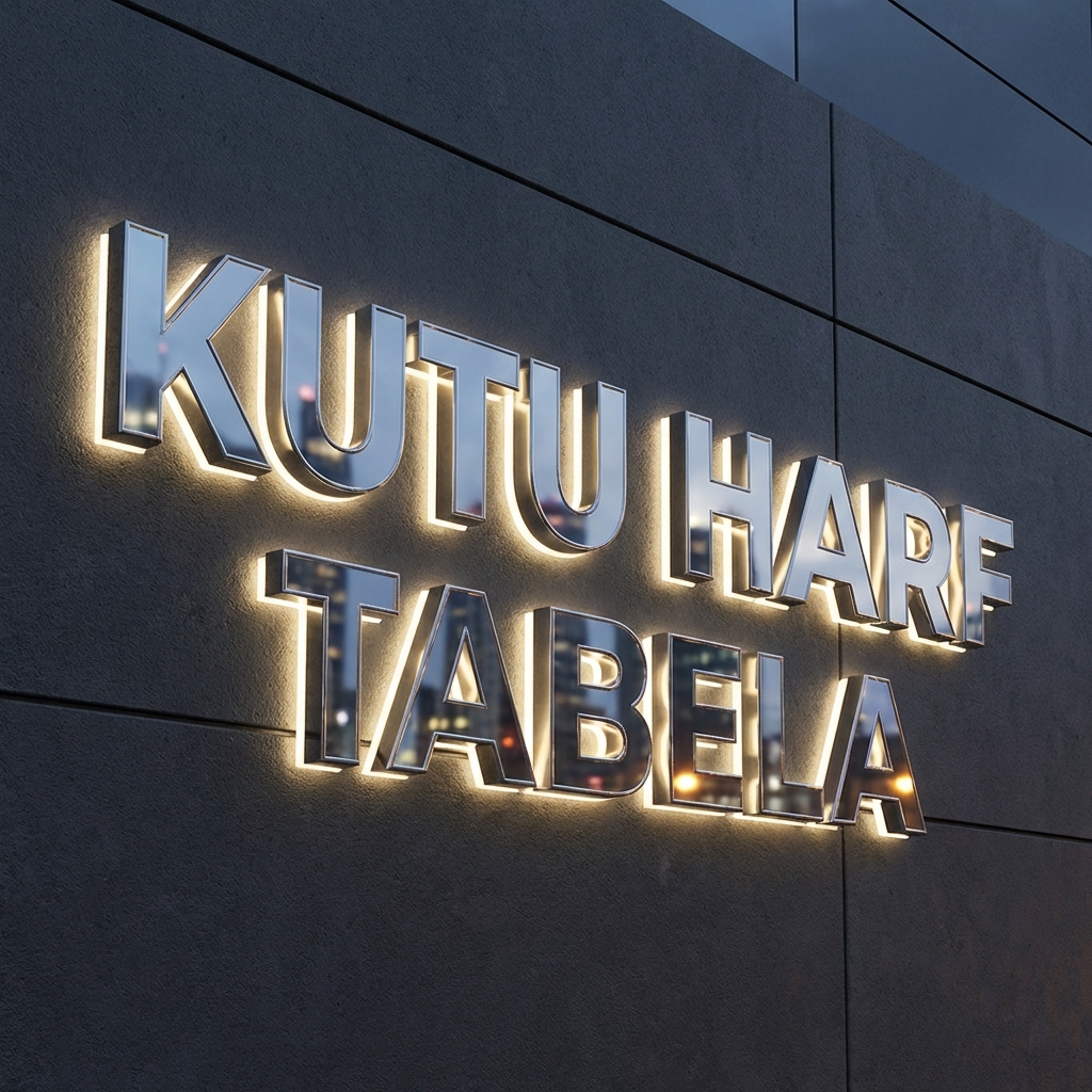 Krom Kutu Harf Tabela